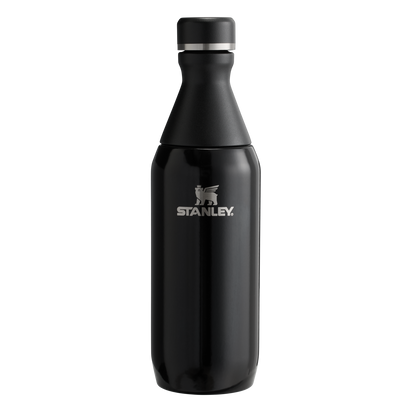 Stanley 1913 オールデイ スリム真空断熱ボトル 12 oz（約0.35L） in Black Gloss | Front View
