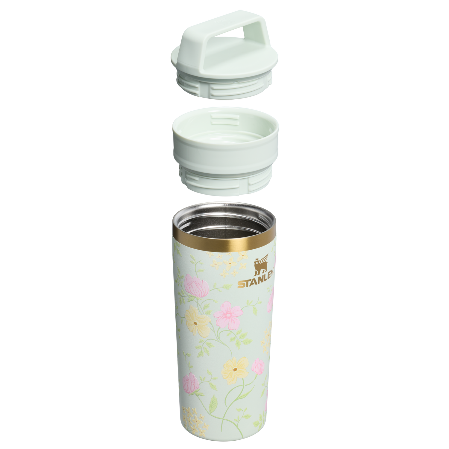 Stanley 1913 Floral Collection カフェトゥーゴー トラベル 真空断熱マグ 16 oz（約0.47L） in Spring Blossoms | Front View