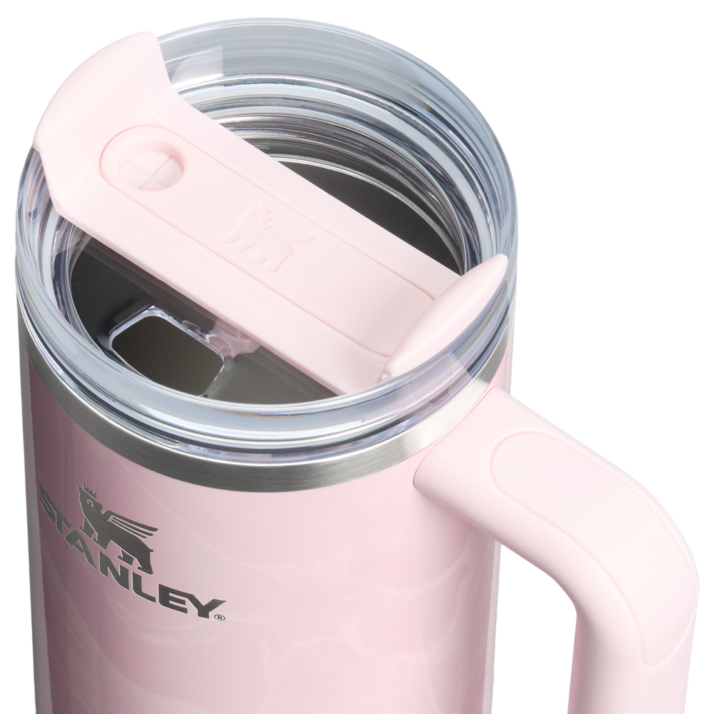 Stanley 1913 Marble Collection クエンチャー H2.0 フローステート 真空断熱タンブラー 30 oz（約0.89L） in Pink Amethyst Calacatta | View 3