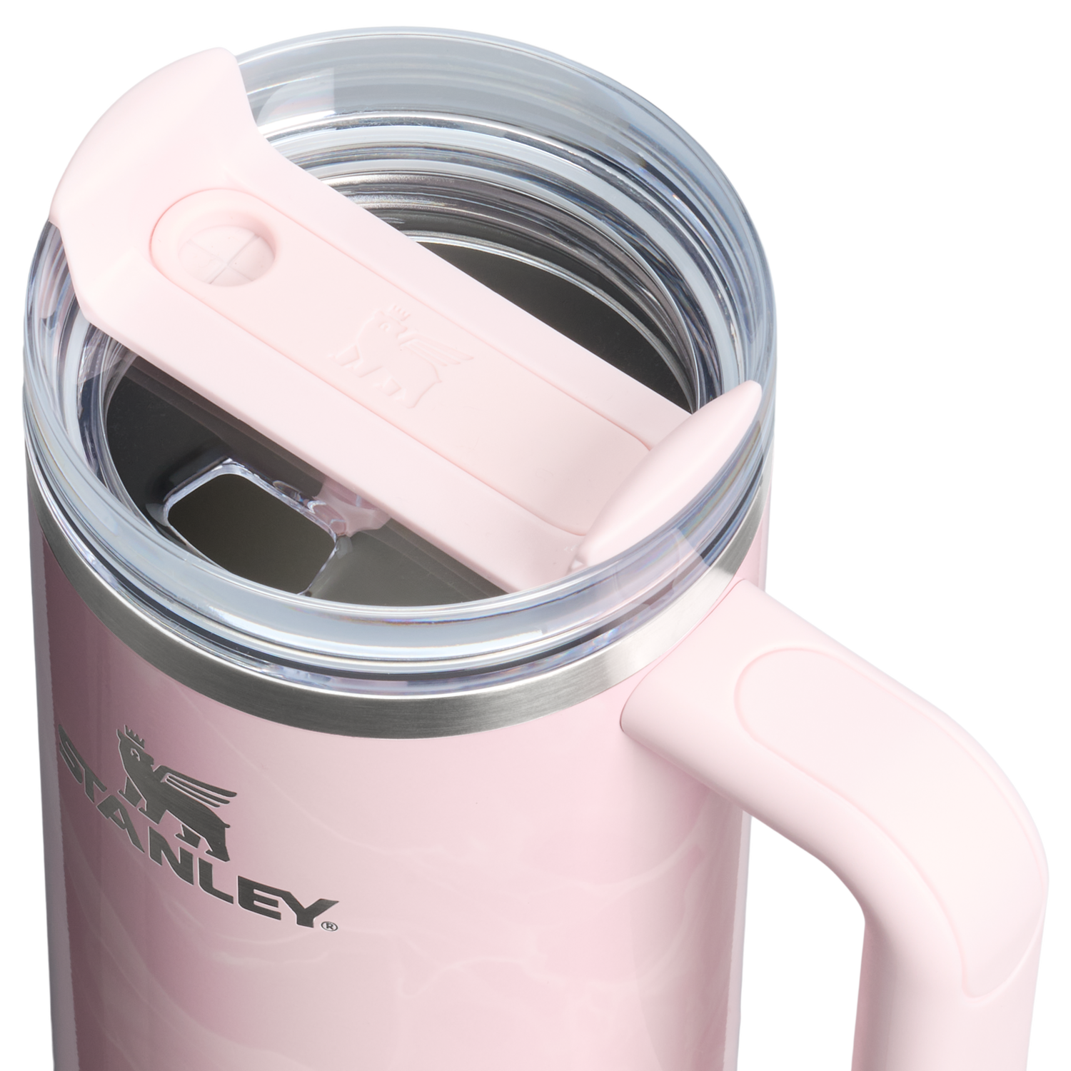 Stanley 1913 Marble Collection クエンチャー H2.0 フローステート 真空断熱タンブラー 30 oz（約0.89L） in Pink Amethyst Calacatta | View 3