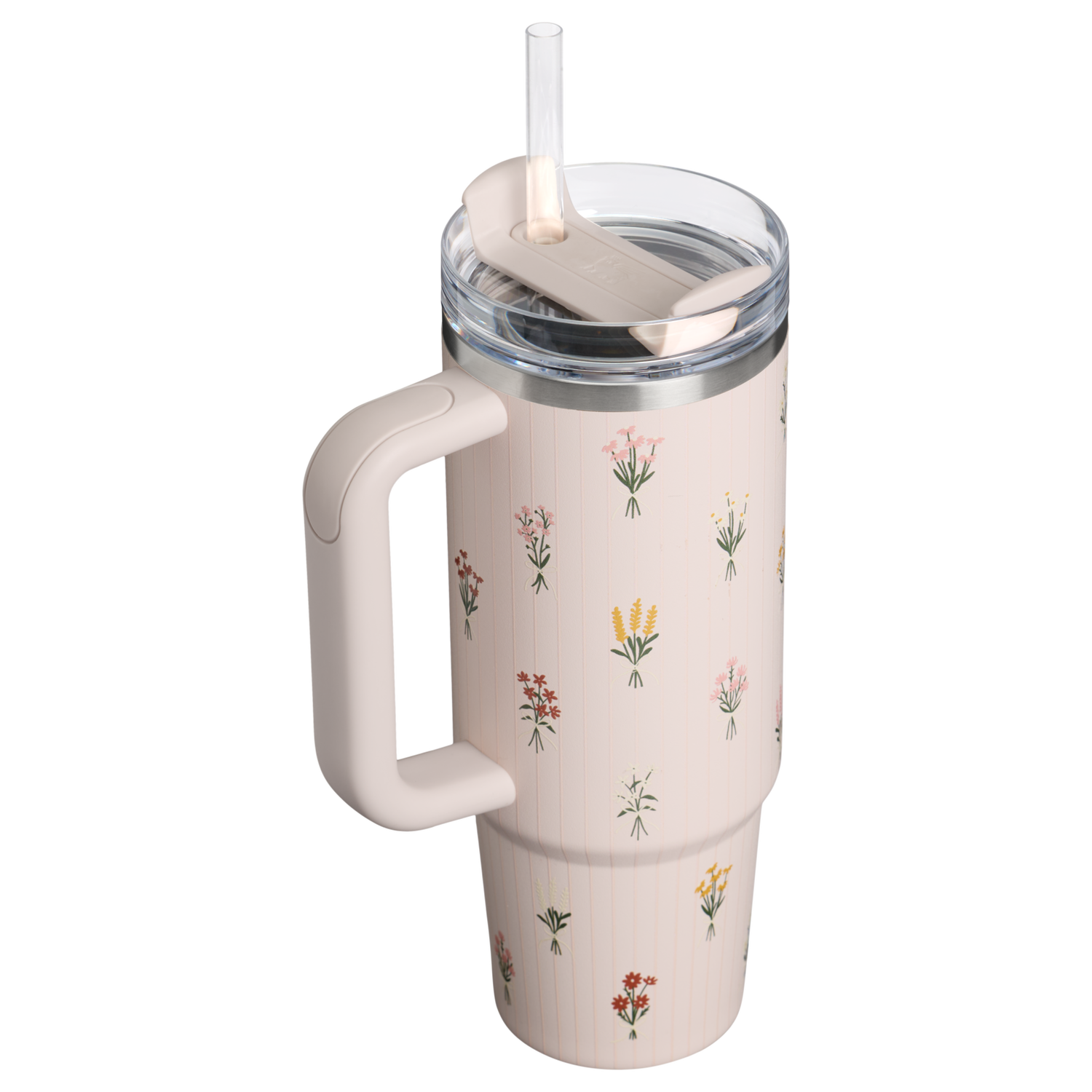 Stanley 1913 Bouquets クエンチャー H2.0 フローステート 真空断熱タンブラー 30 oz（約0.89L） in Rose Quartz Bouquets | View 2