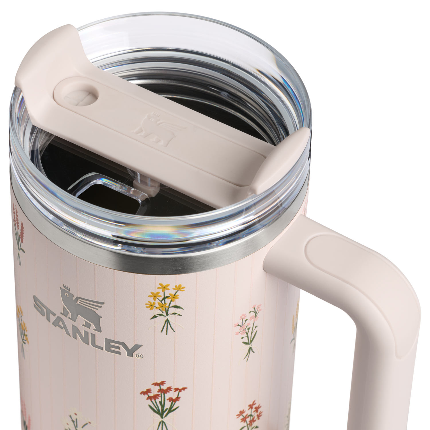 Stanley 1913 Bouquets クエンチャー H2.0 フローステート 真空断熱タンブラー 30 oz（約0.89L） in Rose Quartz Bouquets | View 3