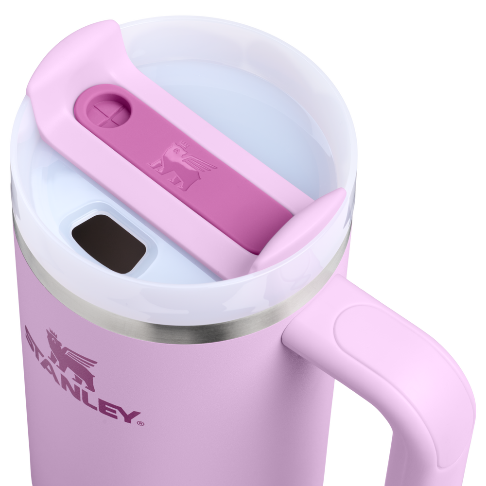 Stanley 1913 クエンチャー H2.0 フローステート 真空断熱タンブラー 30 oz（約0.89L）（Soft Orchid） | フタのディテール