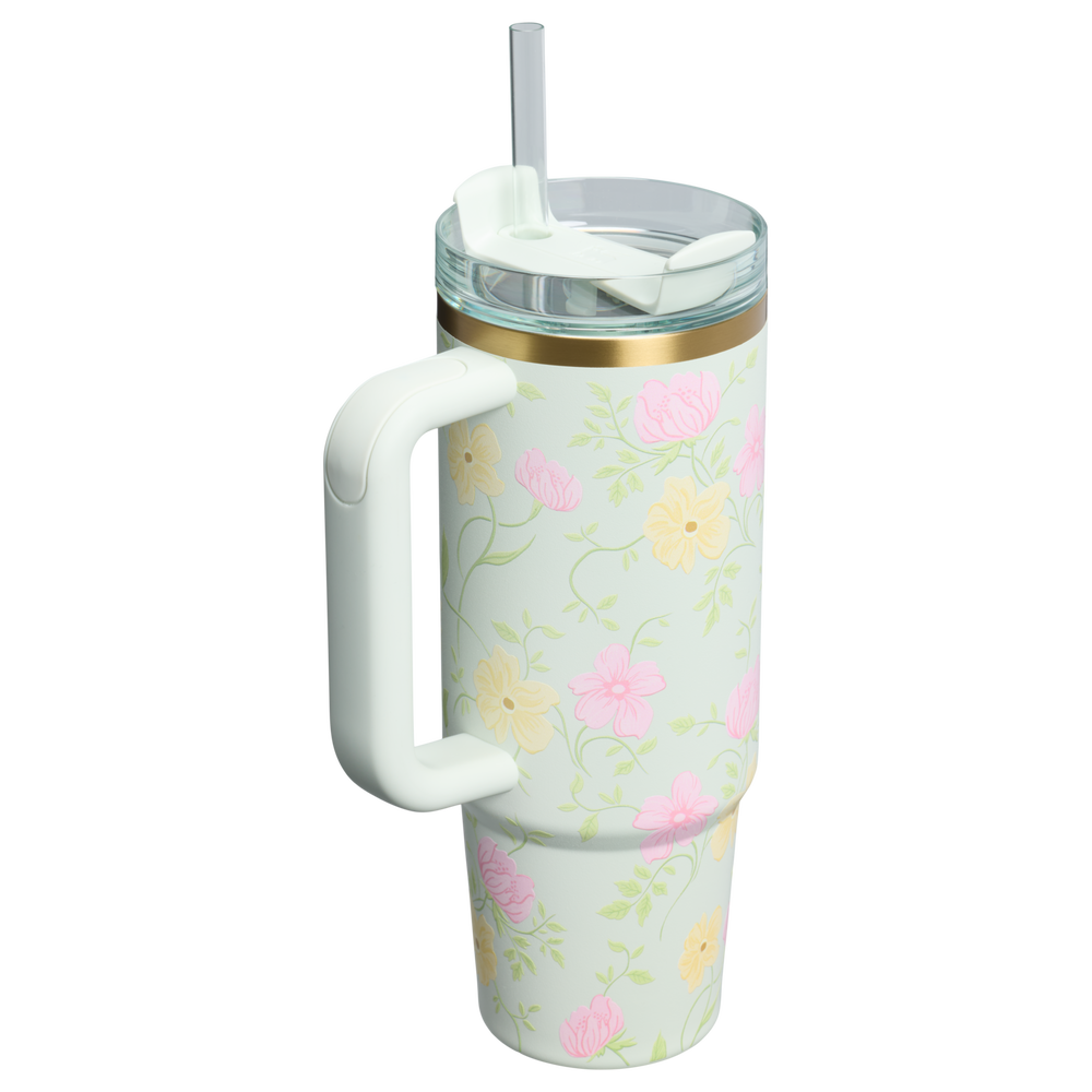 Stanley 1913 Floral Collection クエンチャー H2.0 フローステート 真空断熱タンブラー 30 oz（約0.89L） in Spring Blossoms | Back View
