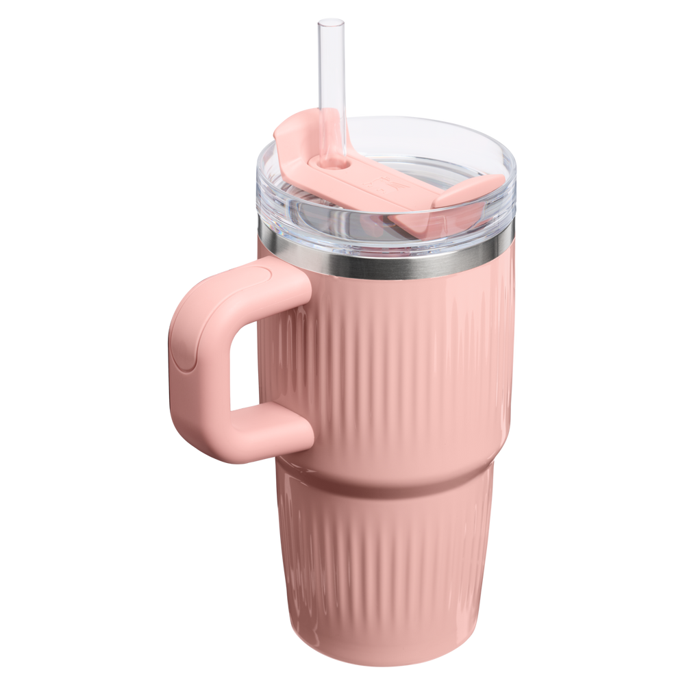 Stanley 1913 クエンチャー H2.0 フルーテッド 真空断熱タンブラー20 oz （0.59L） in Peach Rose Gloss | View 2