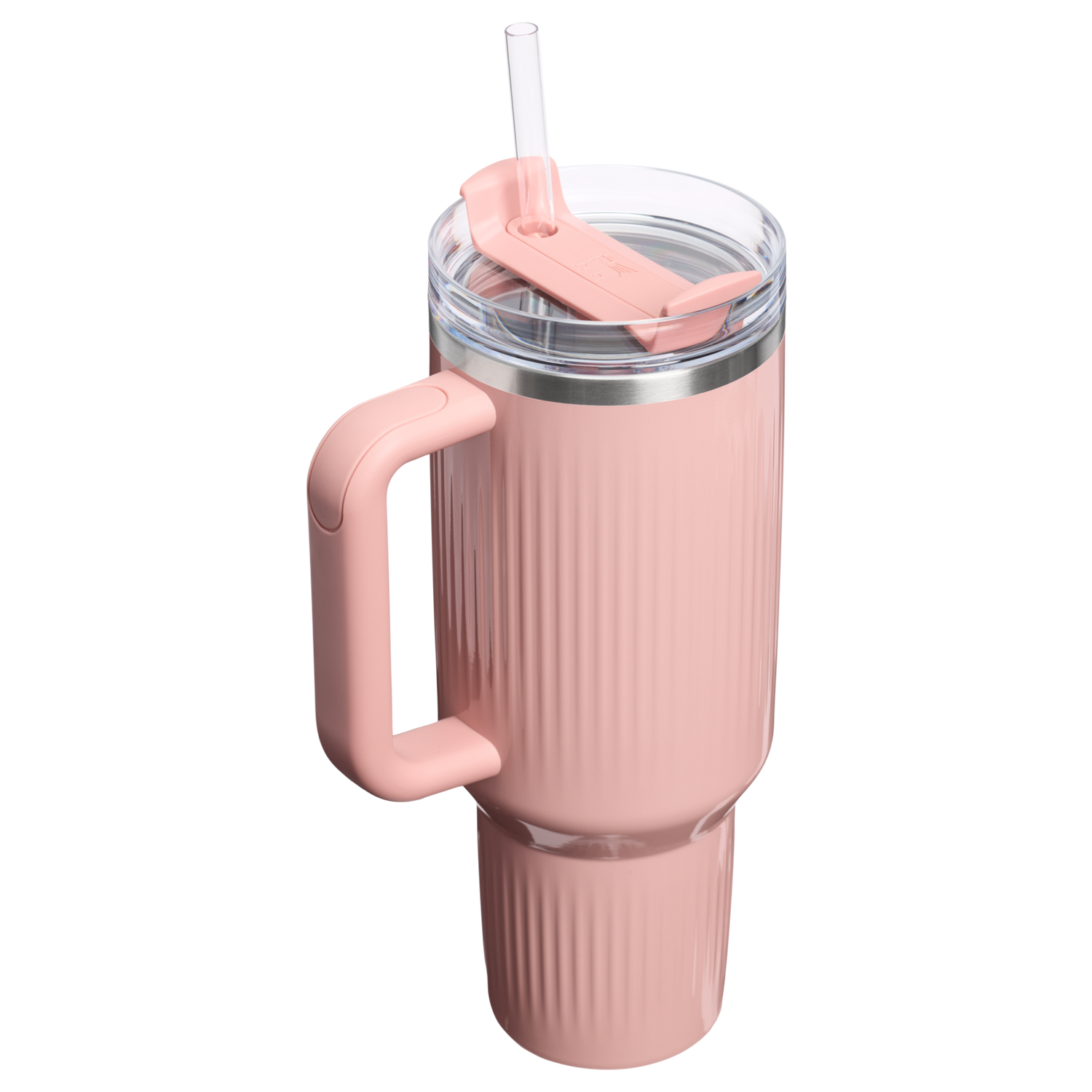 Stanley 1913 クエンチャー H2.0 フルーテッド 真空断熱タンブラー 40 oz（約1.18L） in Peach Rose Gloss | View 2