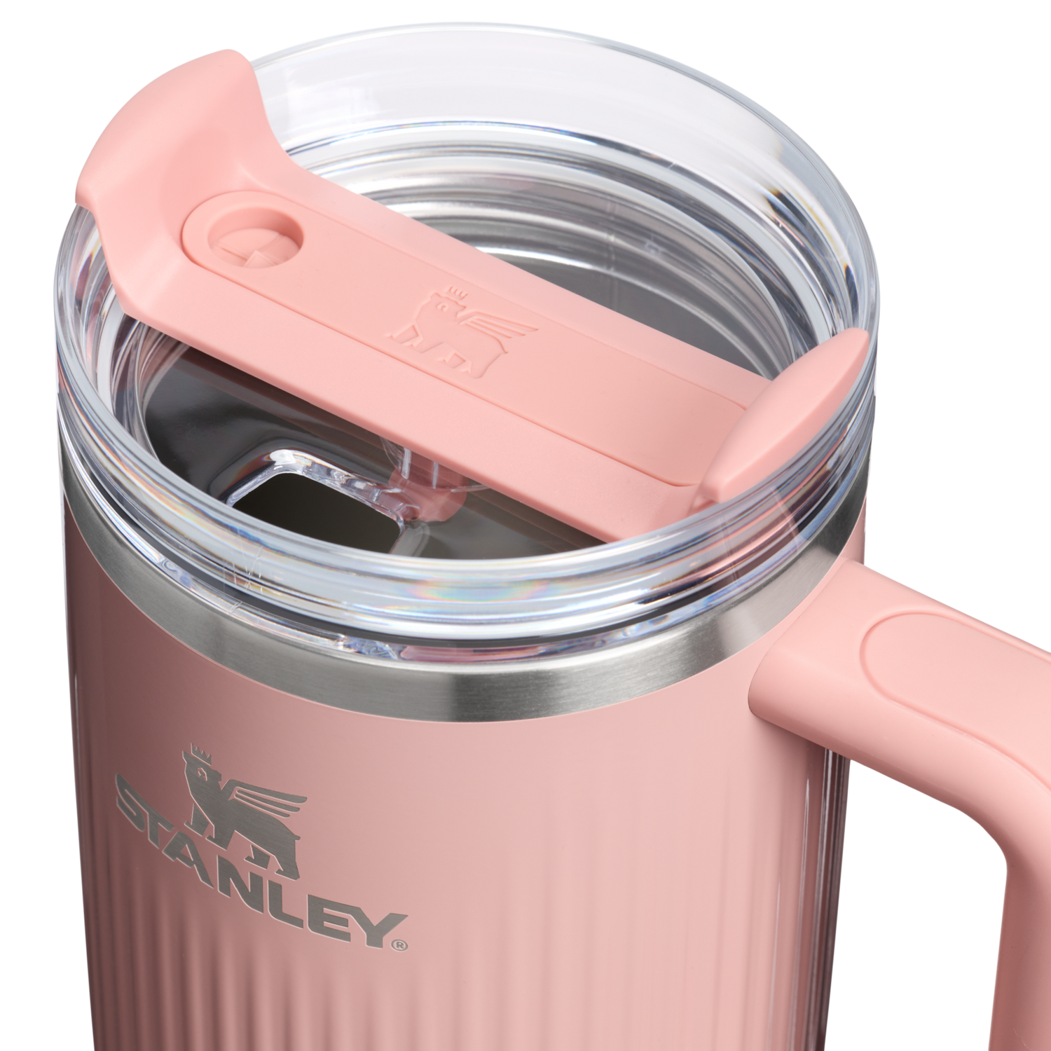Stanley 1913 クエンチャー H2.0 フルーテッド 真空断熱タンブラー 40 oz（約1.18L） in Peach Rose Gloss | View 3