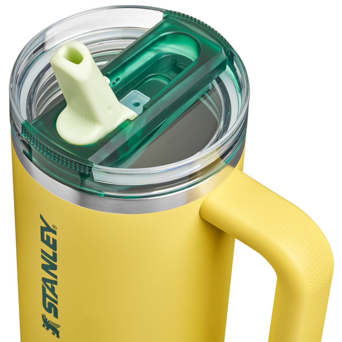 Stanley 1913 Back to School Collection クエンチャー プロツアー フリップストロー 真空断熱タンブラー 30 oz （約0.89L）（Daffodil Emerald） | フタのディテール