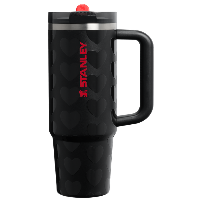 Stanley 1913 クエンチャー プロツアー フリップストロー 真空断熱タンブラー ハート  30 oz （約0.89L） in Black Lovely