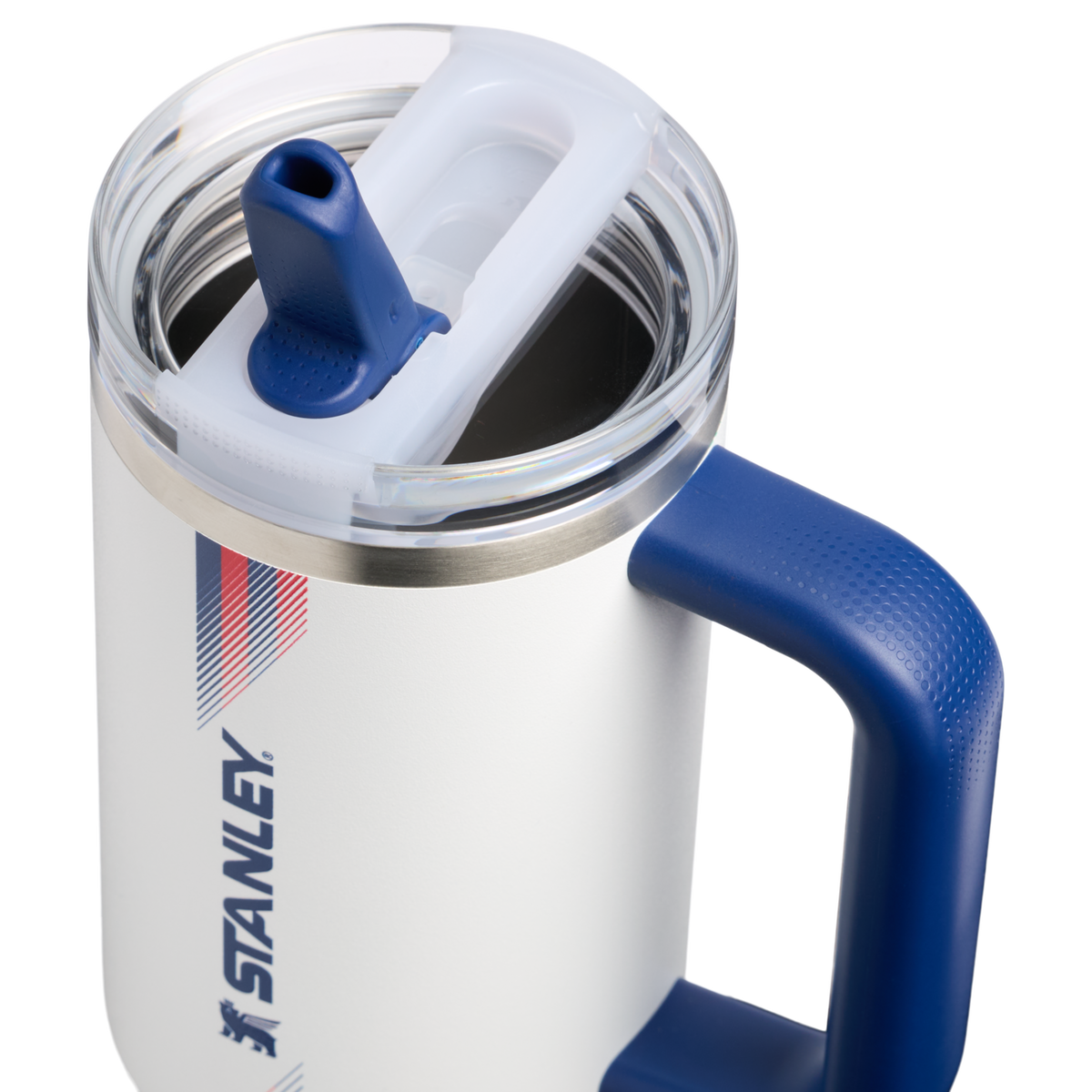 Stanley 1913 Country Collection クエンチャー プロツアー フリップストロー 真空断熱タンブラー 30 oz （約0.89L） in Team White Dark Blue | View 3