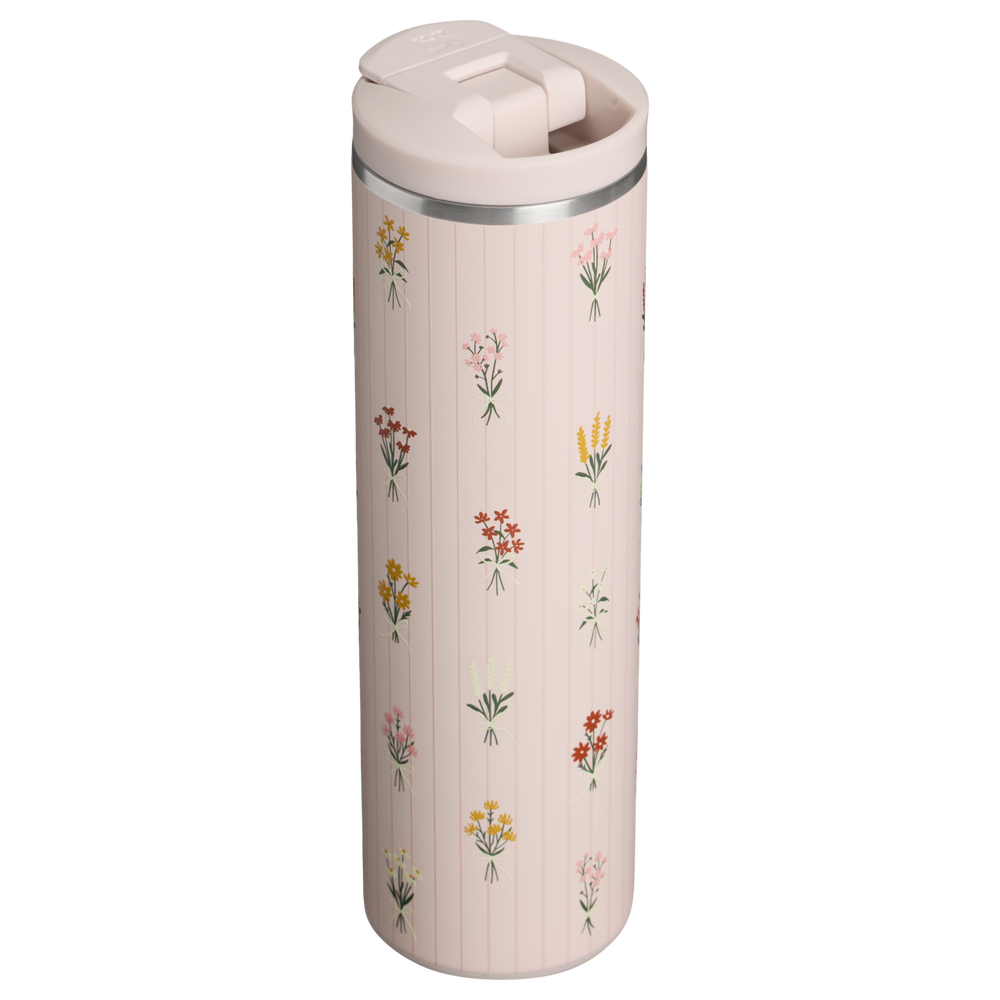 Stanley 1913 Bouquets トランジット フリップトップ真空断熱マグ 16oz （約0.47L） in Rose Quartz Bouquets | View 3