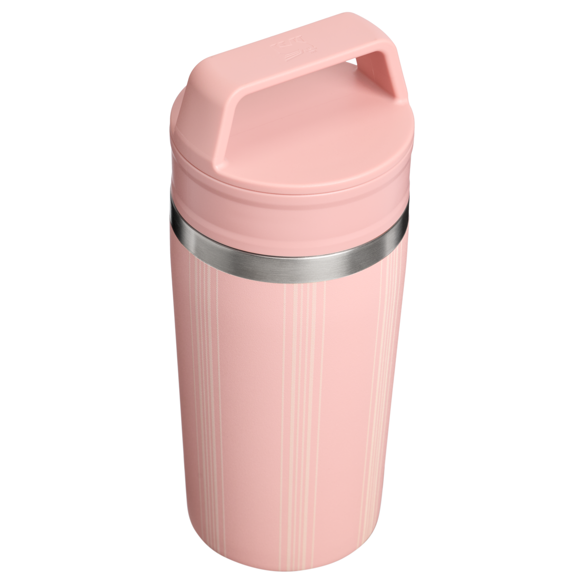 Stanley 1913 Picnic Collection カフェトゥーゴー トラベル 真空断熱マグ 12 oz（約0.35L） in Peach Rose Picnic Stripe | View 2