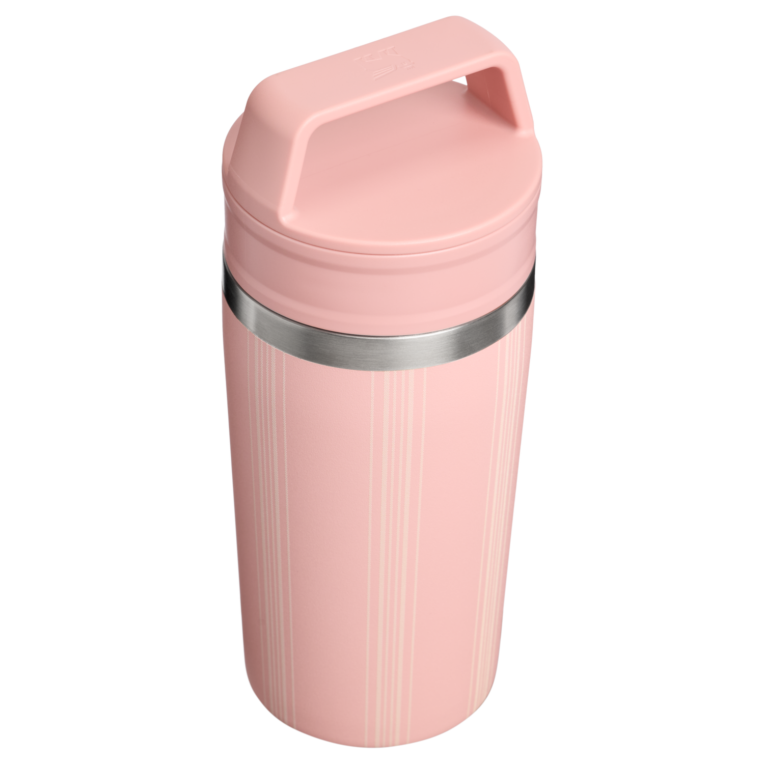 Stanley 1913 Picnic Collection カフェトゥーゴー トラベル 真空断熱マグ 12 oz（約0.35L） in Peach Rose Picnic Stripe | View 2