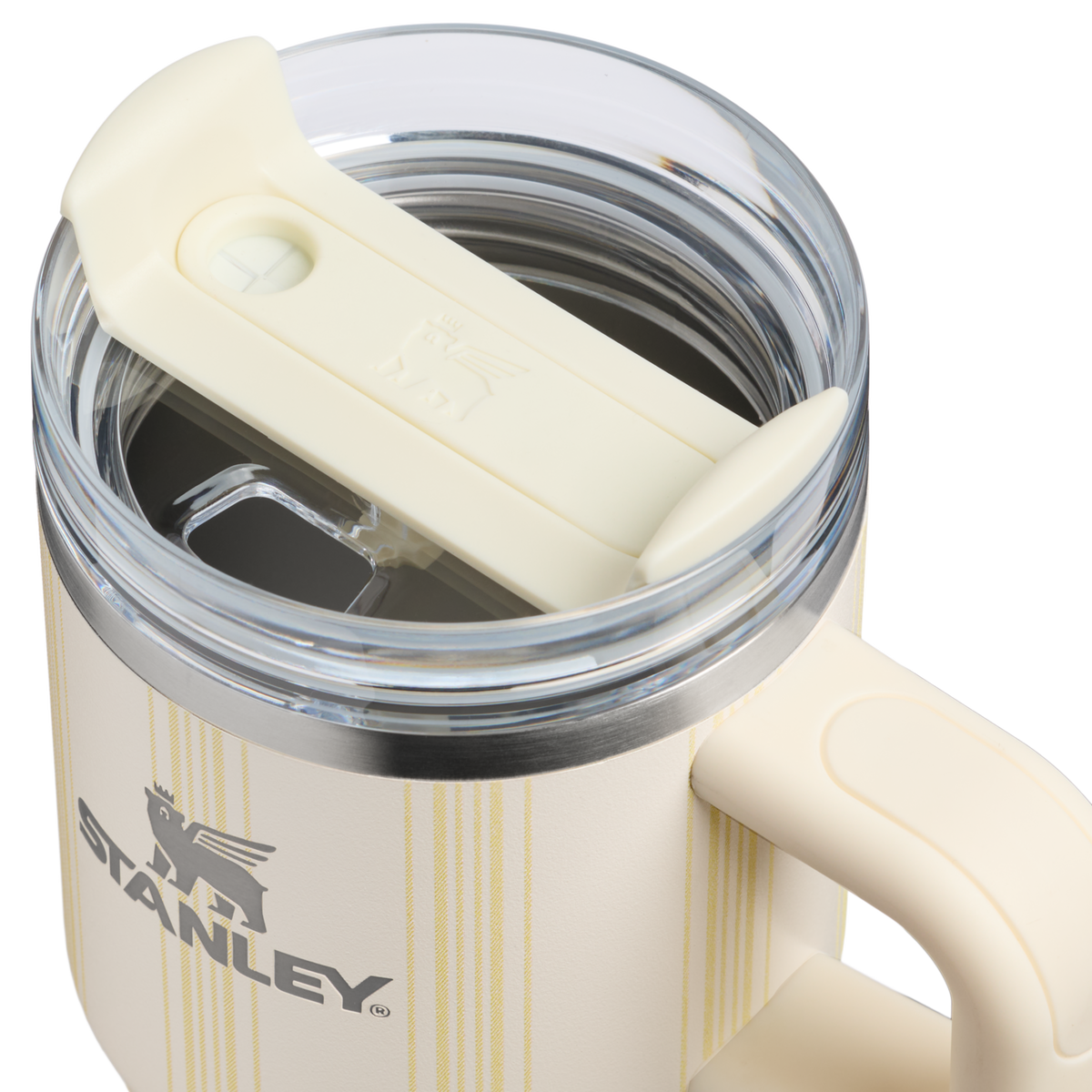 Stanley 1913 Picnic Collection クエンチャー H2.0 フローステート 真空断熱タンブラー20 oz （0.59L） in Cream Picnic Stripe | View 3