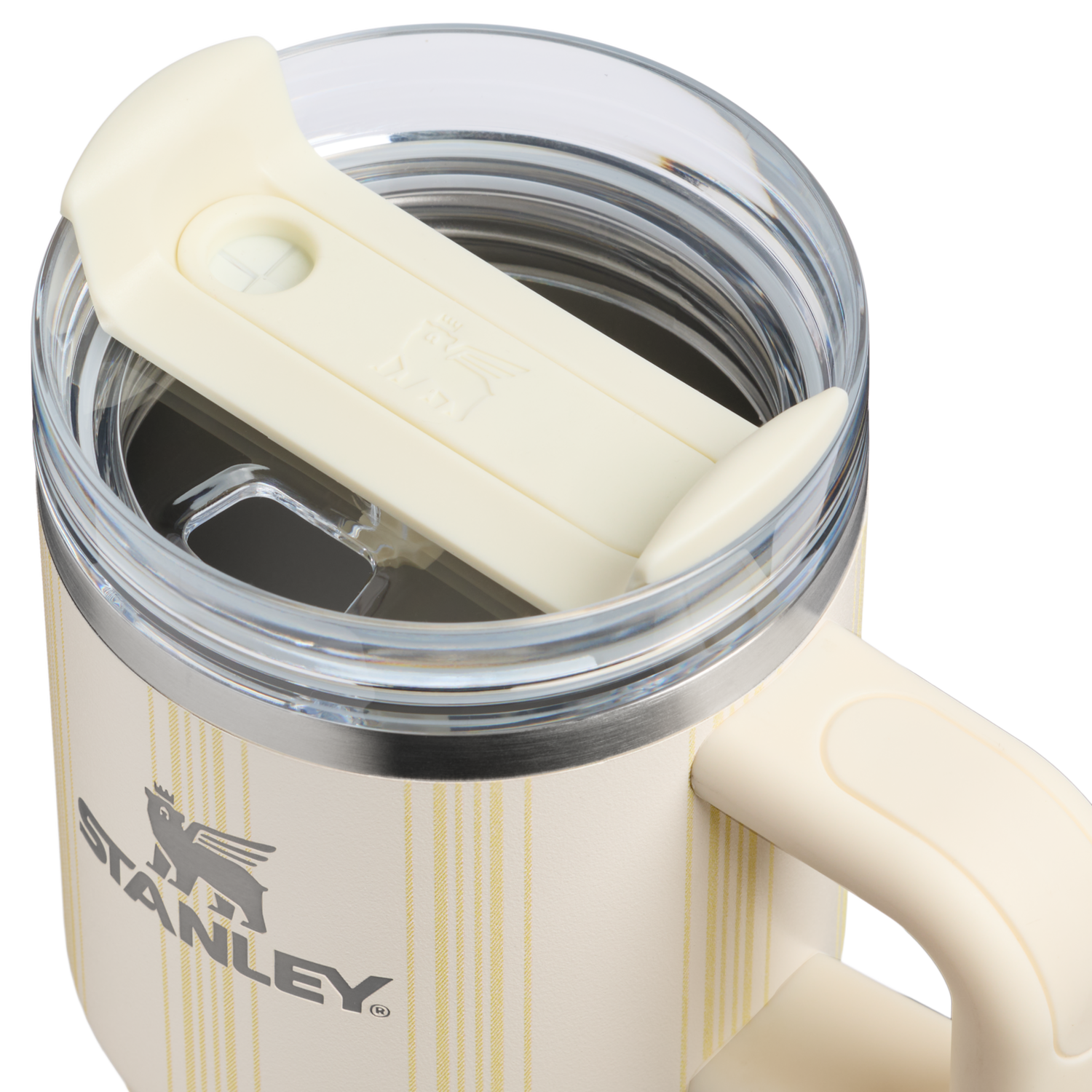 Stanley 1913 Picnic Collection クエンチャー H2.0 フローステート 真空断熱タンブラー20 oz （0.59L） in Cream Picnic Stripe | View 3