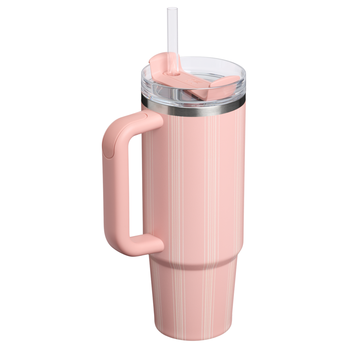 Stanley 1913 Picnic Collection クエンチャー H2.0 フローステート 真空断熱タンブラー 30 oz（約0.89L） in Peach Rose Picnic Stripe | View 2