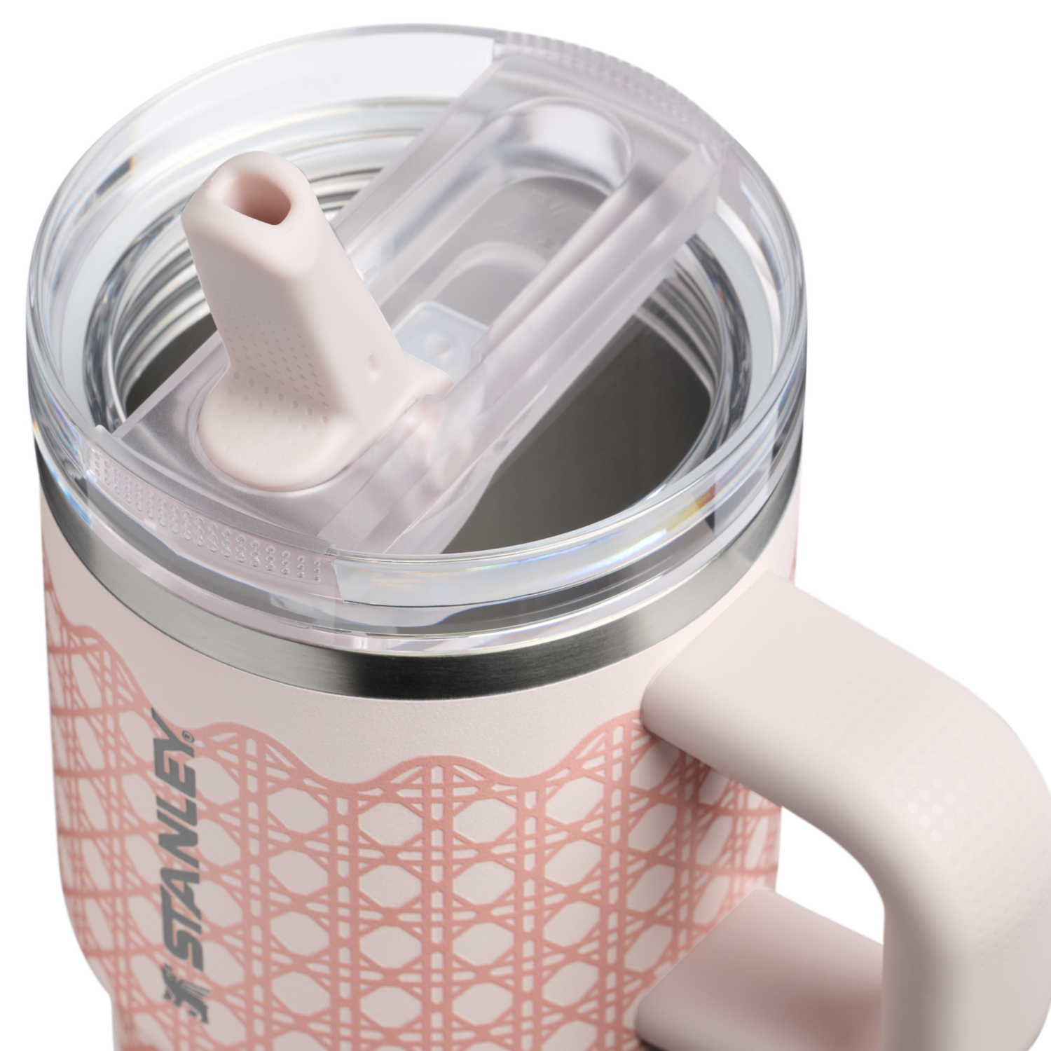 Stanley 1913 Picnic Collection クエンチャー プロツアー フリップストロー 真空断熱タンブラー 20 oz（約0.59L） in Rose Quartz Rattan | View 3